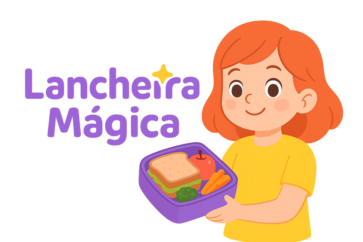 Lancheira Mágica - Menina com lancheira